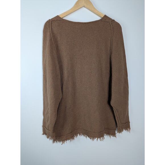 Free People Irresistible Fringe Wool Blend V-neck Sweater - Picture 8 of 8